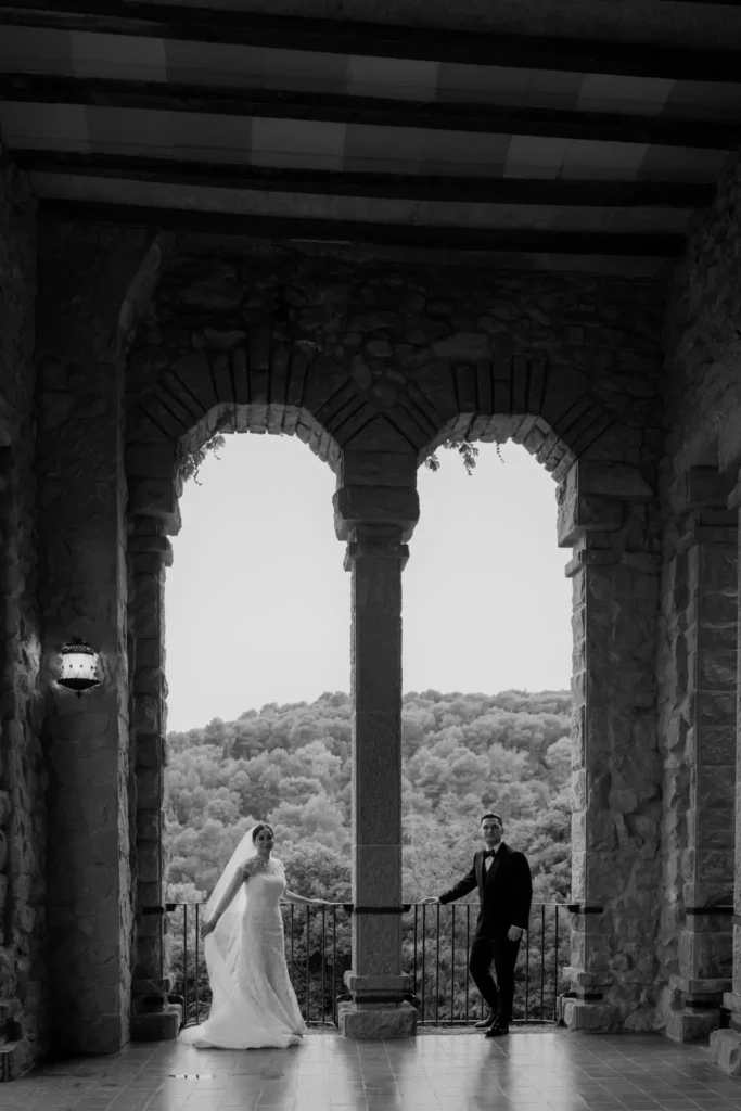 Wedding Couple at La Baronia / Barcelona Wedding Content Creator